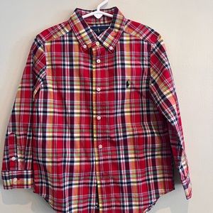 Ralph Lauren boys 5T long sleeve button down collar shirt